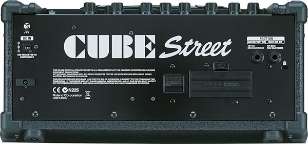 Roland Cube Street Battery-Powered Stereo Guitar Combo Amplifier (5 Watts, 2x6.5"), Back