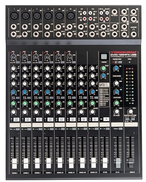 Cerwin-Vega CVM1224FXUSB USB Mixer with Effects (12-Channel), Main