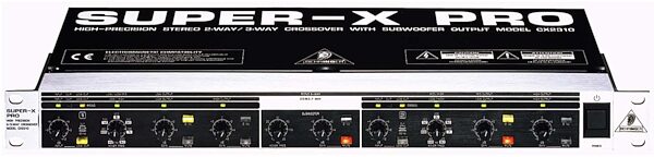 Behringer CX2310 Super-X 2-Way Stereo/3-Way Mono Frequency Crossover with Subwoofer Out, Main