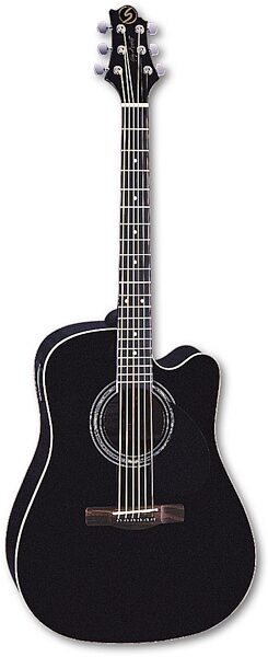 Samick Greg Bennett D2CE Cutaway Acoustic-Electric Guitar, Black