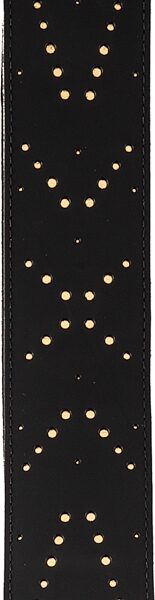 D'Addario 25LH00 Vented Leather Guitar Strap, Black, Action Position Back