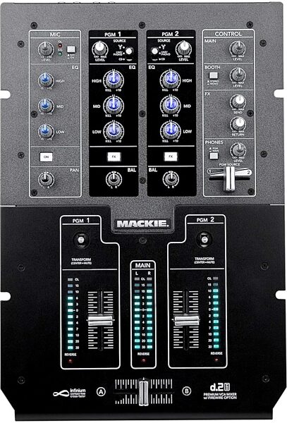 Mackie D2 Pro 2-Channel DJ Mixer with Firewire Interface, Main