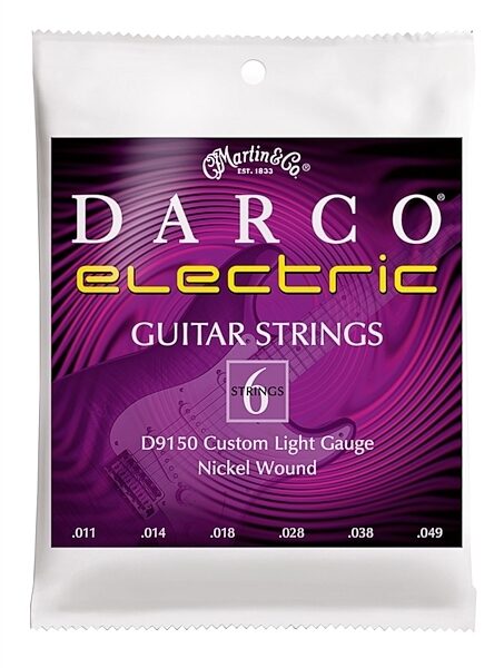 Martin Darco Electric Jazz Guitar Strings, Custom Light