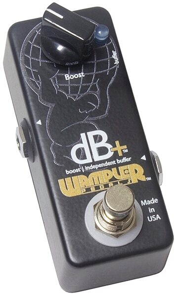 Wampler DB Plus Full Frequency Boost Pedal with Buffer, v2, Side