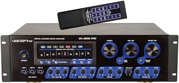 VocoPro DA3808 Pro Digital Karaoke Mixing Amplifier (300 Watts), Main