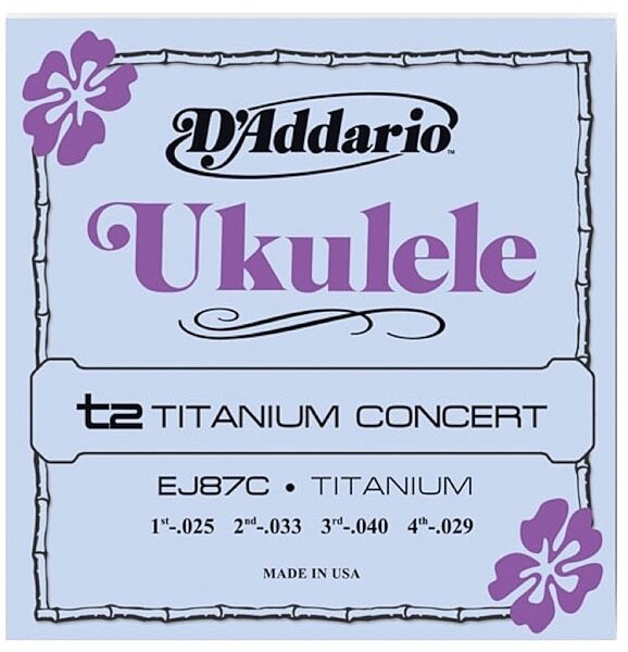 D'Addario Titanium Ukulele Strings, EJ87C