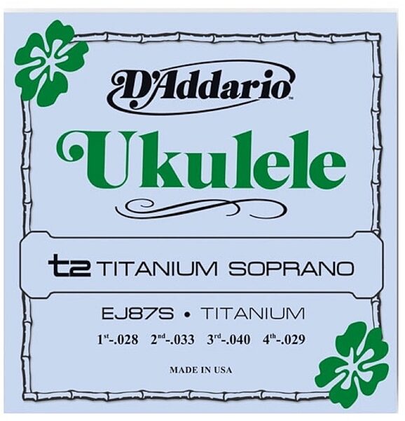 D'Addario Titanium Ukulele Strings, EJ87S