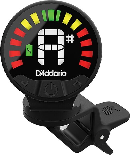 D'Addario Nexxus 360 Rechargeable Headstock Tuner, New, Action Position Back
