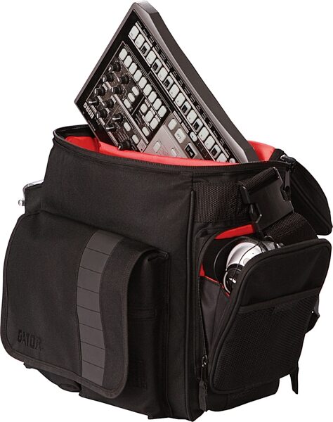 Gator G-CLUB-DJ Bag for LPs and Laptop, In Use 2