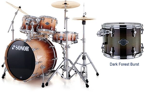 Sonor Select Force Drum Shell Kit, 5-Piece, Autumn Fade
