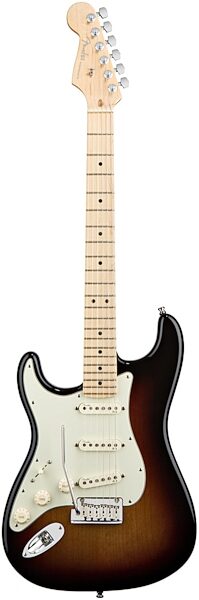 Fender American Deluxe Left-Handed Stratocaster Electric Guitar (Maple, with Case), 3-Color Sunburst