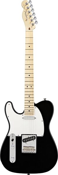 Fender American Standard Left-Handed Telecaster Electric Guitar, Maple Fingerboard with Case, Black