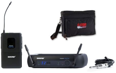 Shure PGXD14 Bodypack Guitar Wireless System, Wireless Bag Pack