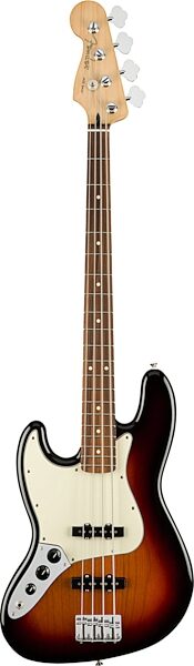 Fender Player Jazz Pau Ferro Electric Bass, Left-Handed, Main