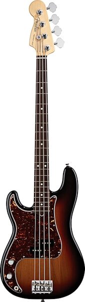 Fender American Standard Precision Left-Handed Electric Bass, Rosewood Fingerboard with Case, 3-Color Sunburst