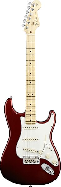 Fender American Standard Stratocaster Electric Guitar, with Maple Fingerboard and Case, Candy Cola