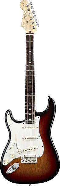 Fender American Standard Stratocaster Left-Handed Electric Guitar, with Rosewood Fingerboard and Case, 3-Color Sunburst