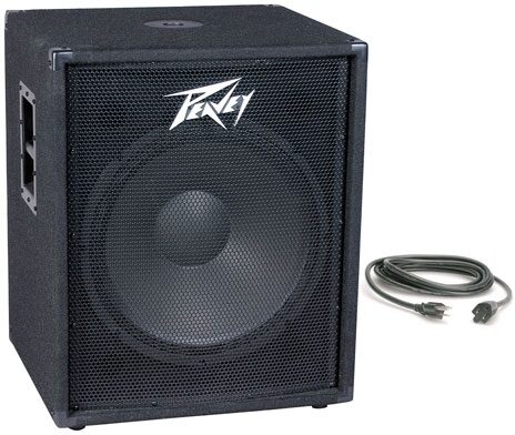 Peavey PV118D Powered Subwoofer (300 Watts, 1x18"), Power Cable Pack