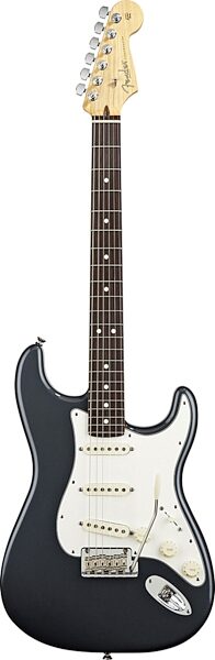 Fender American Standard Stratocaster Electric Guitar, with Rosewood Fingerboard and Case, Charcoal Frost Metallic