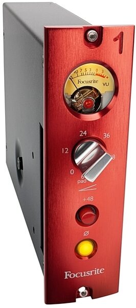 Focusrite Red One 500 Series Microphone Preamp, Angle
