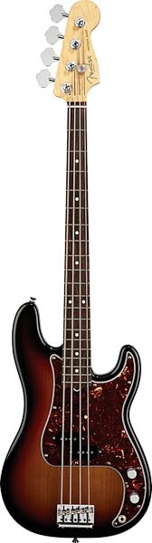 Fender American Standard Precision Electric Bass, Rosewood Fingerboard with Case, 3-Color Sunburst