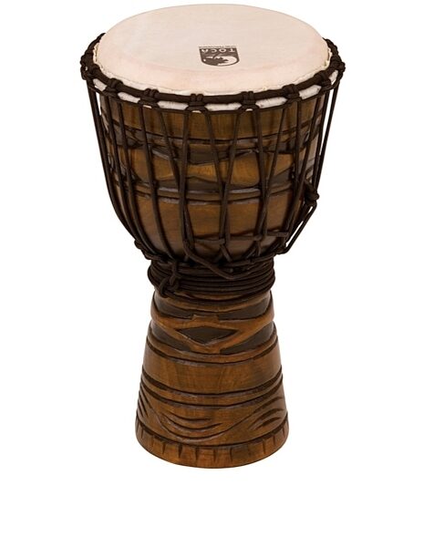 Toca Origins Wood Djembe, African Mask, 8 inch, African Mask 8 Inch