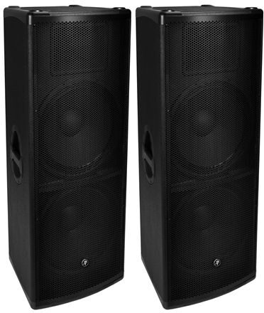 Mackie S525 2-Way Passive Loudspeaker (1200 Watts, 2x15"), Pair