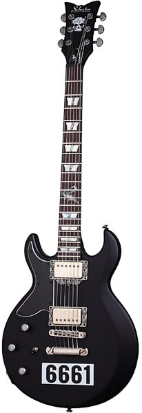 Schecter Zacky Vengeance 6661 Left-Handed Electric Guitar, Satin Black