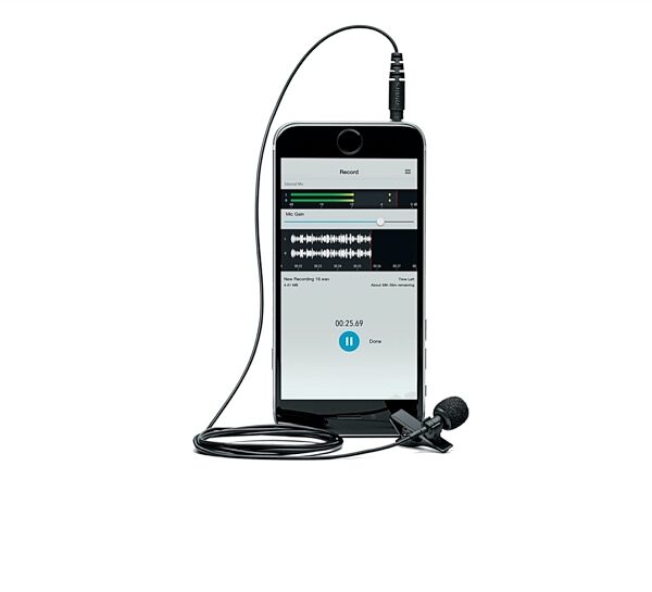 Shure MOTIV MVL Clip-On Lavalier Condenser Microphone, New, In Use