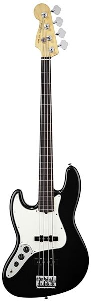 Fender American Standard Jazz Left-Handed Electric Bass, Rosewood Fingerboard with Case, Black