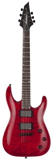 Jackson SLATXMG3-6 Soloist Electric Guitar, Transparent Red