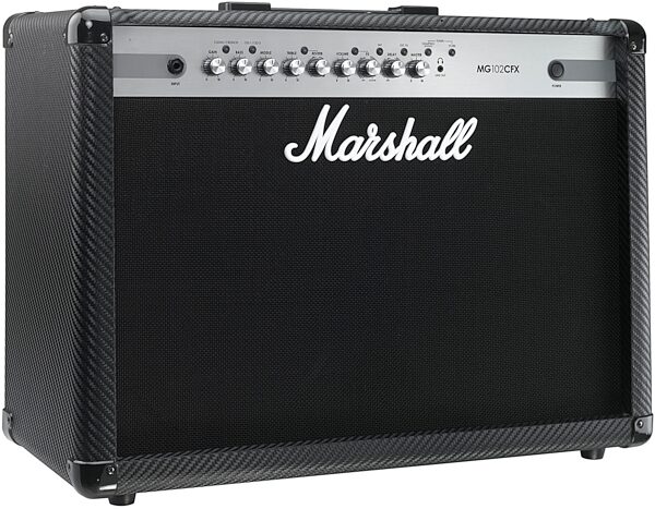 Marshall MG102CFX Carbon Fiber Guitar Combo Amplifier (100 Watts, 2x12"), Angle