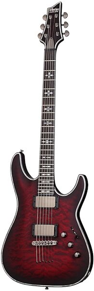 Schecter Hellraiser C-1 Extreme Electric Guitar, Crimson Red Burst with Ebony Neck