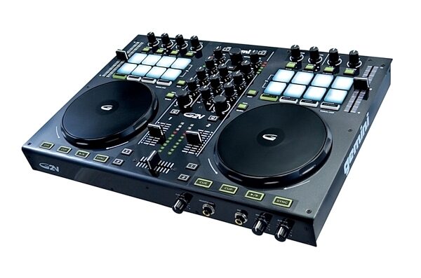 Gemini G2V DJ Controller with Audio Interface, Angle