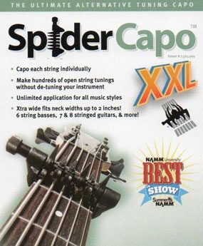 Creative Tunings SpiderCapo XXL SpiderCapo for 8-String and Bass Guitars, New, Usage