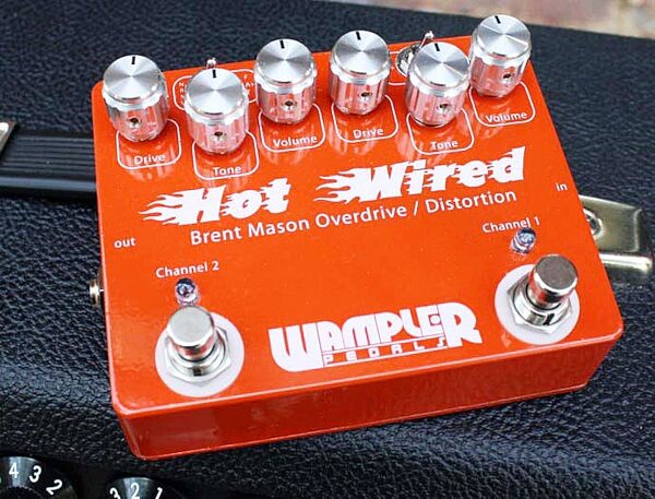 Wampler Brent Mason Hot Wired Overdrive and Distortion Pedal, On Top