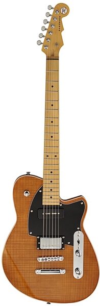 Reverend Double Agent OG Electric Guitar, Violin Brown Flame Maple
