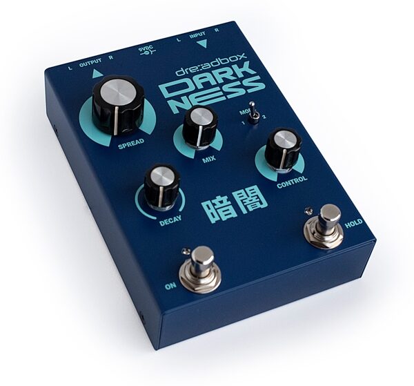 Dreadbox Darkness Stereo Reverb Pedal, New, Action Position Side