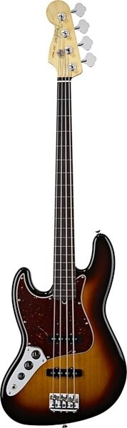 Fender American Standard Jazz Left-Handed Electric Bass, Rosewood Fingerboard with Case, 3-Color Sunburst