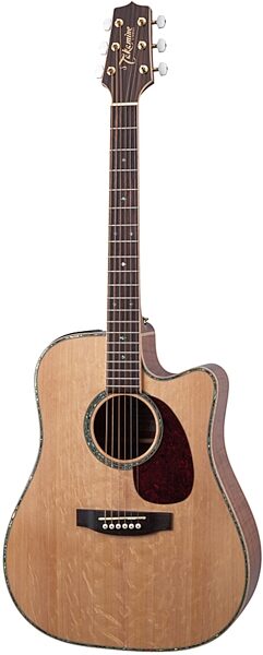 Takamine EG340DLX Dreadnought Acoustic-Electric Guitar, Angle