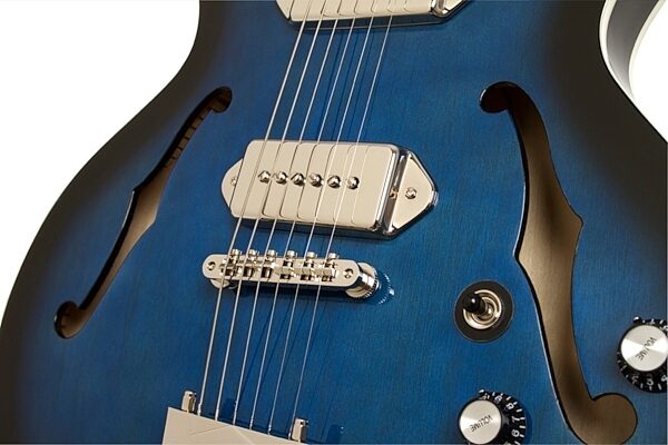 Epiphone Limited Edition Gary Clark Jr Blak and Blu Casino Electric Guitar, Bridge
