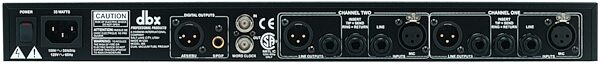 dbx 386 Dual Vacuum Tube Microphone Preamp with Digital Out, Rear