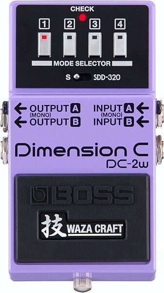 Boss DC-2w Waza Craft Dimension C Chorus Pedal, New, Action Position Back