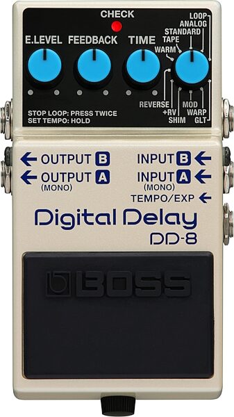 Boss DD-8 Digital Delay Pedal, New, Action Position Back