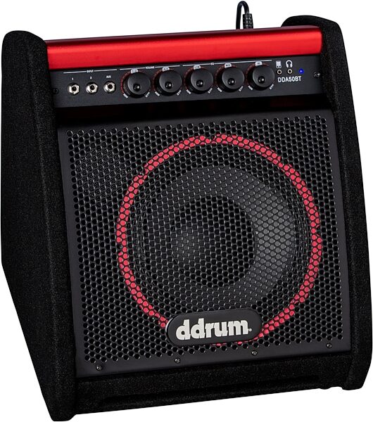 ddrum DDA50-BT Electronic Percussion Bluetooth Amplifier, New, Angled Front