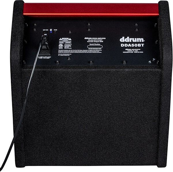 ddrum DDA50-BT Electronic Percussion Bluetooth Amplifier, New, Main Back