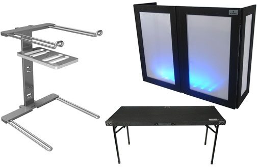 Grundorf DJ Table and Facade Package, with 4863 Facade and Stanton Uberstand Stand