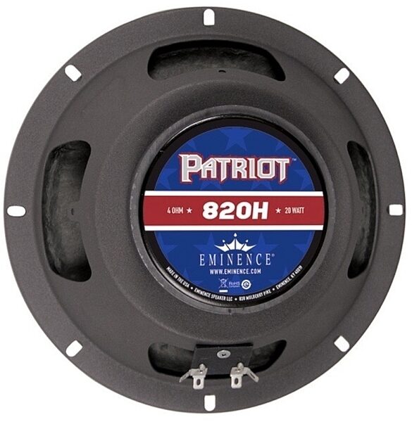 Eminence 820H Patriot Guitar Speaker (20 Watts, 8"), 4 Ohms, Main