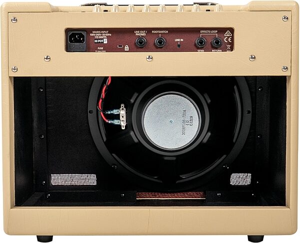 Blackstar DEBUT 50R Guitar Combo Amplifier (50 Watts, 1x12"), Cream, Blemished, Action Position Back