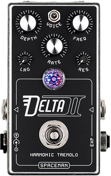 Spaceman Delta II Harmonic Tremolo Pedal, New, Action Position Back